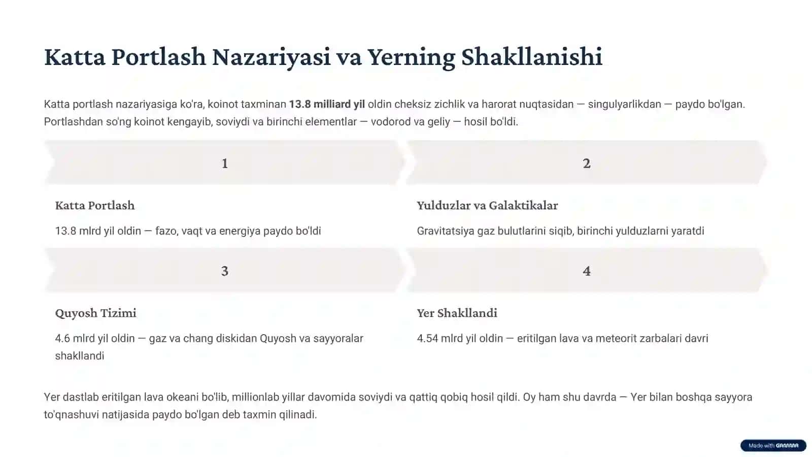 Yer Sayyorasi va Uning Evolyutsiyasi 2
