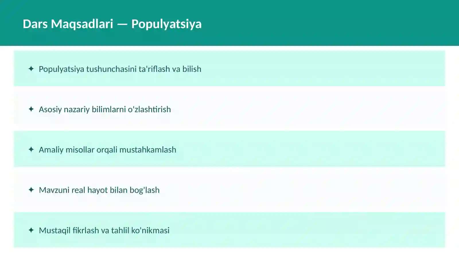Biologiya Ekologiya Dars Ishlanmasi 2