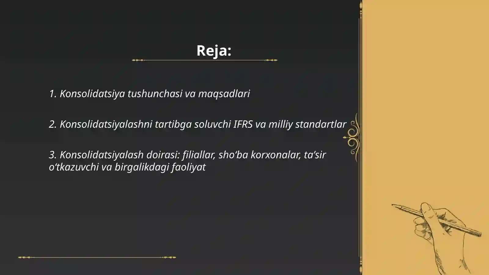 Moliyaviy hisobotlarni konsolidatsiyalash 2