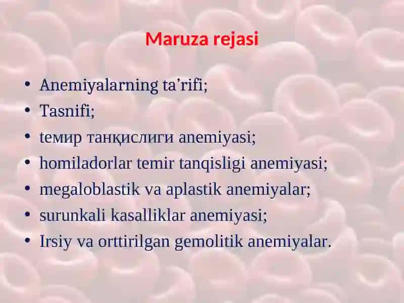 Anemiyalar 2