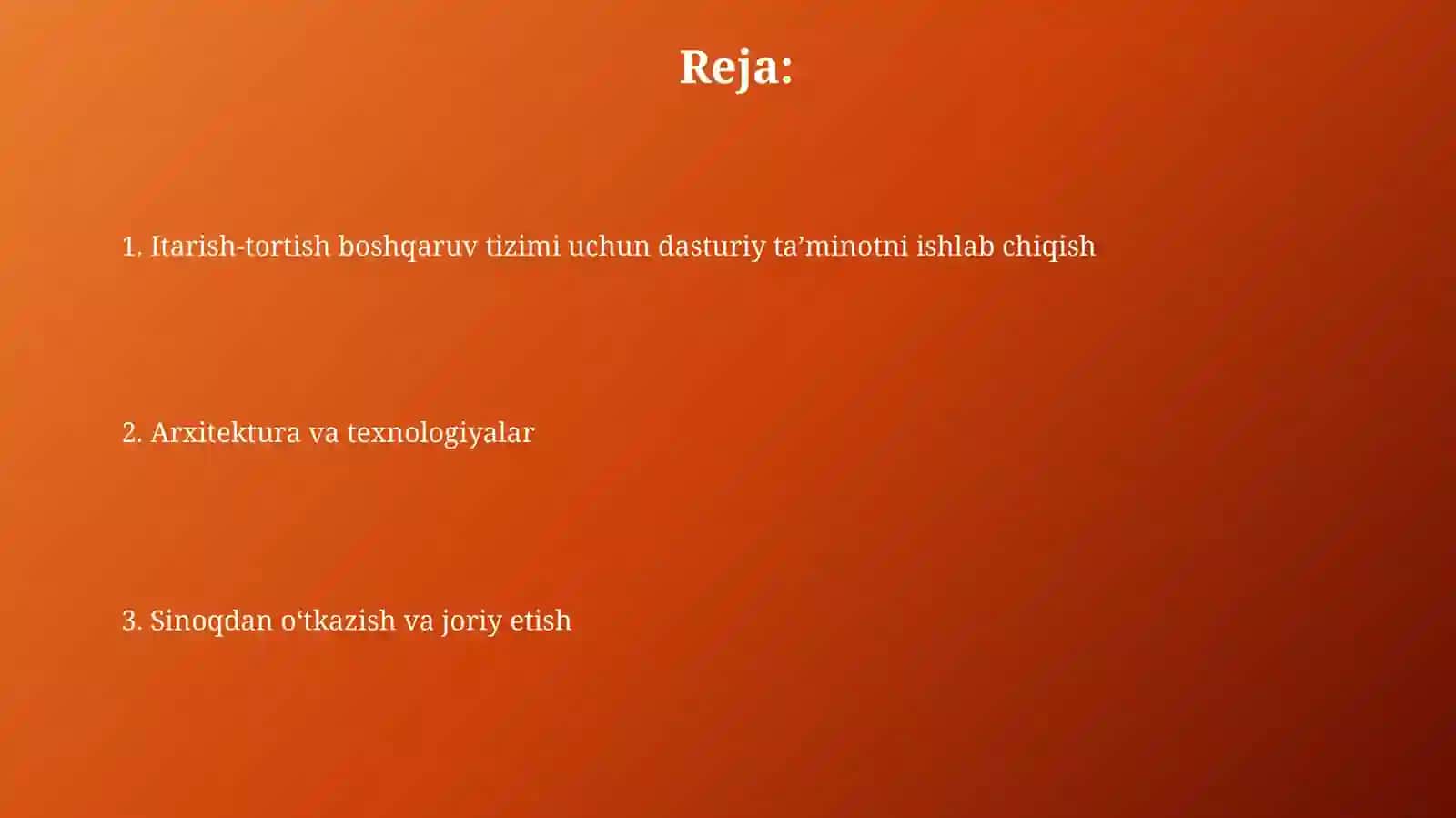 Puflash tizimi-boshqaruv tizimini dasturiy taminotini ishlap chiqish 2