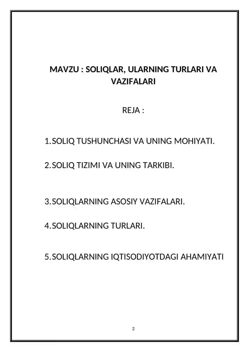 SOLIQ TUSHUNCHASI VA UNING MOHIYATI 2