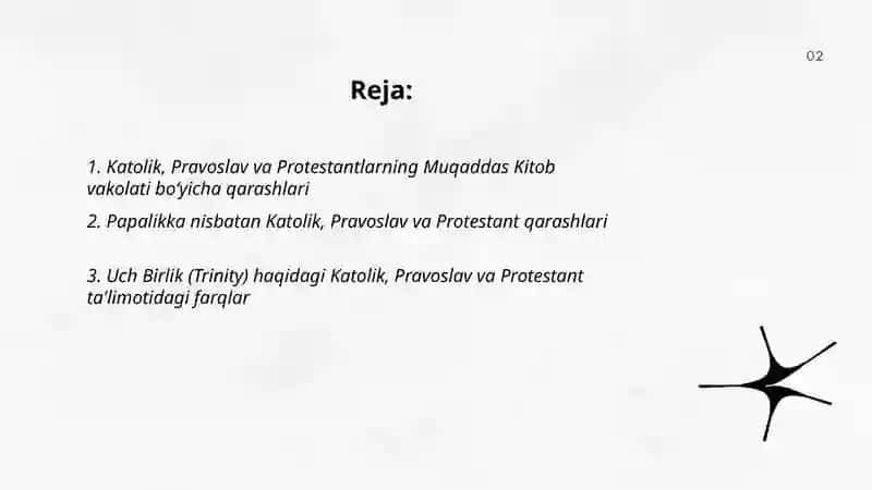 Xristianlikdagi asosiy oqimlar 2