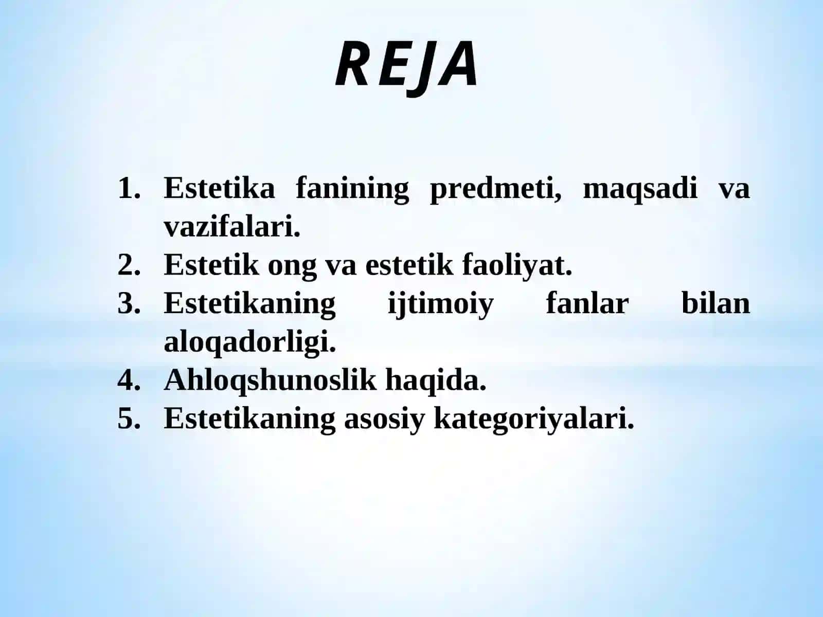 ESTETIKA VA AHLOQSHUNOSLIK 2