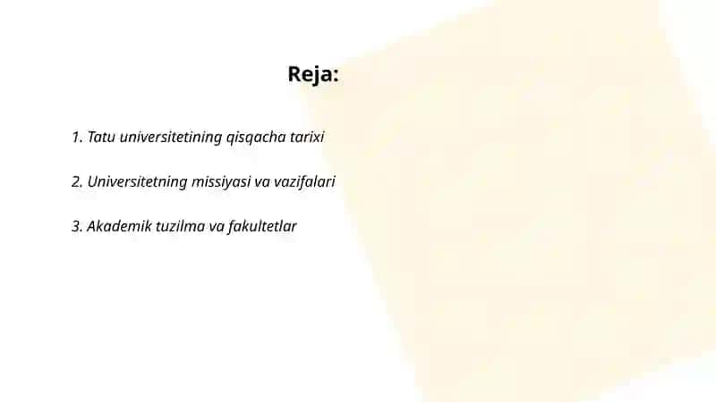 Tatu universiteti dastlab kichik ta'lim muassasasi 2