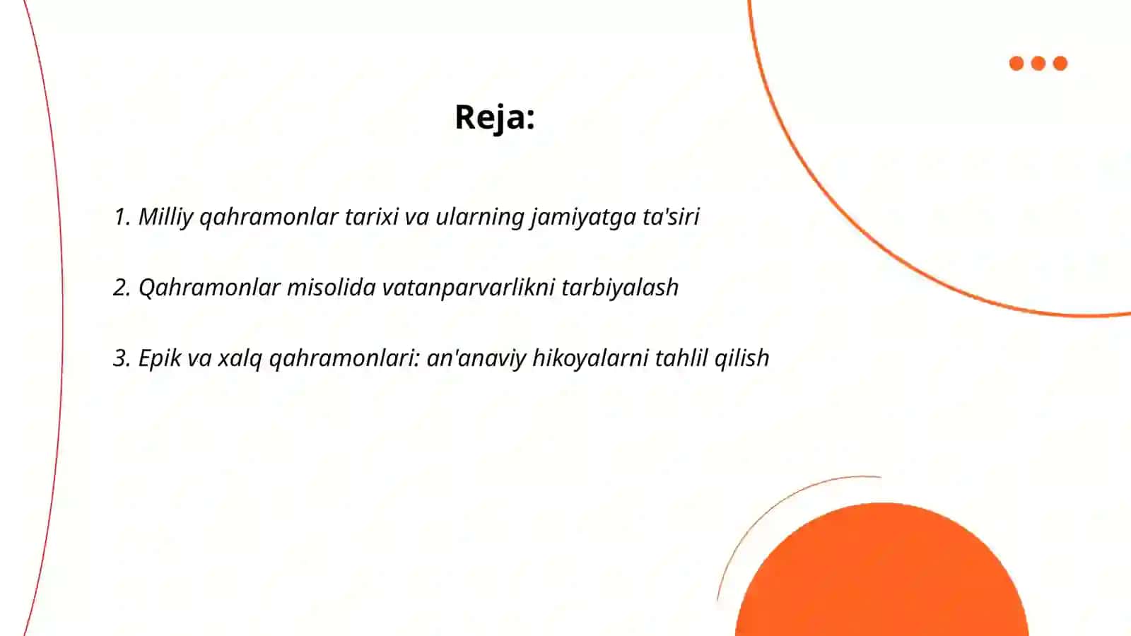 Milliy qahramonlar va hikoyalar asosida tarbiyalash dasturi 2