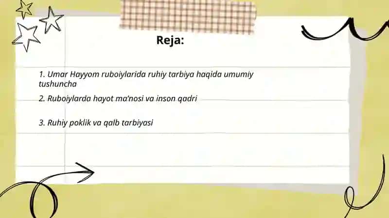 Umar Hayyom ruboiylarida ruhiy tarbiya masalasi 2