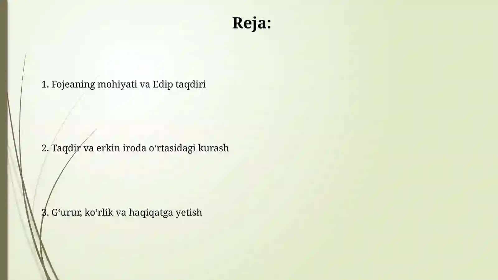 ''Shoh Edip'' asaridatragizmmuammosi 2