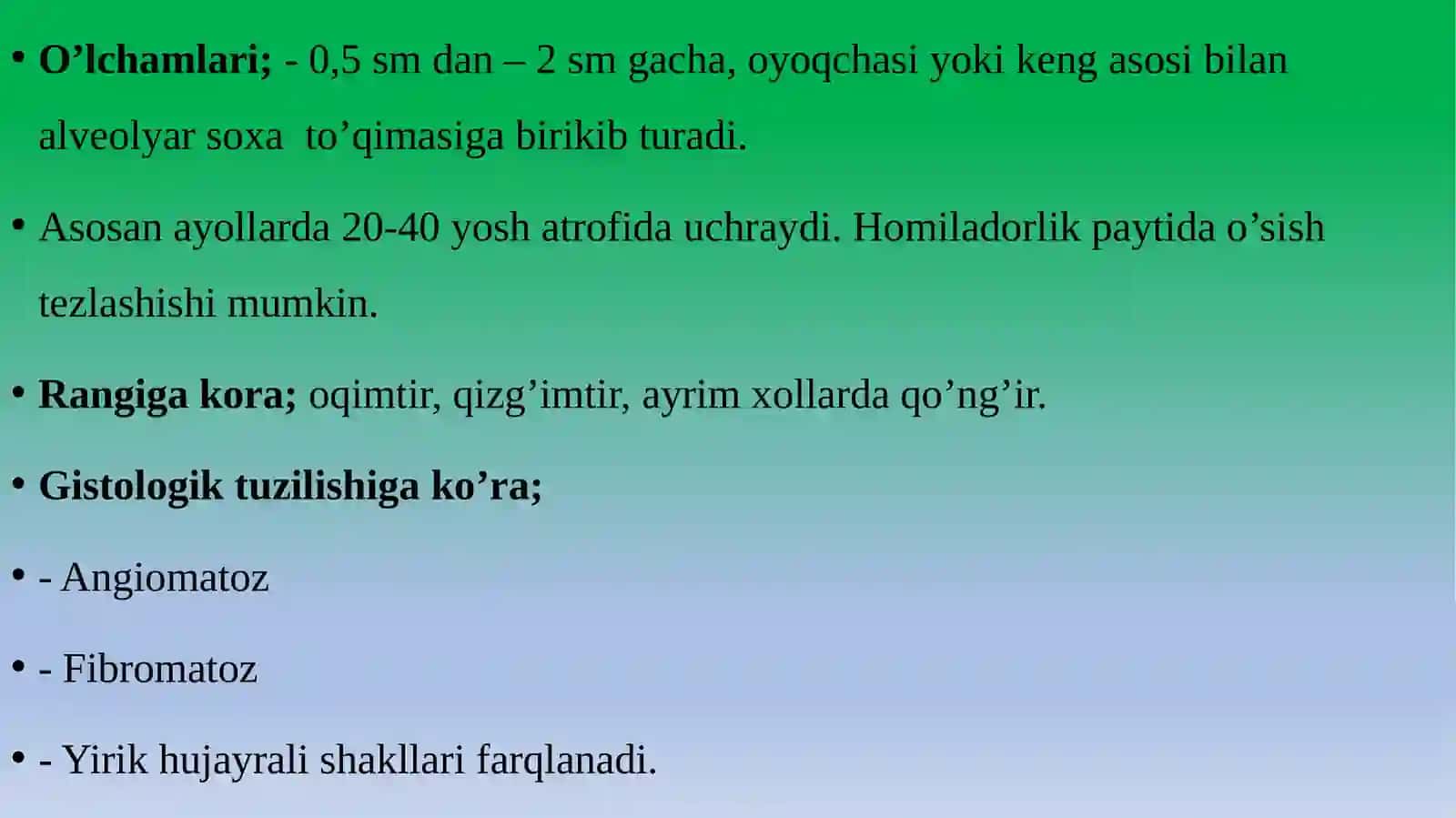 EPULIS (MILK USTI XOSILASI) 2