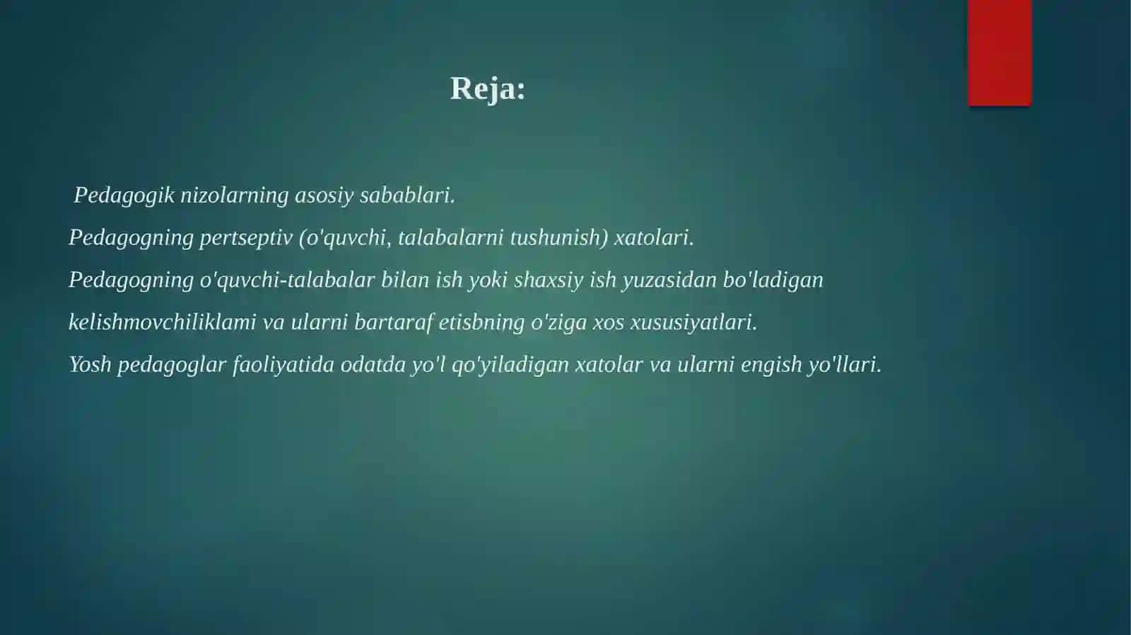 Pedagogik nizolari 2