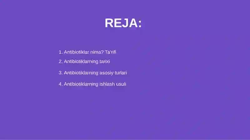Antibiotiklar haqida ma’lumot 2
