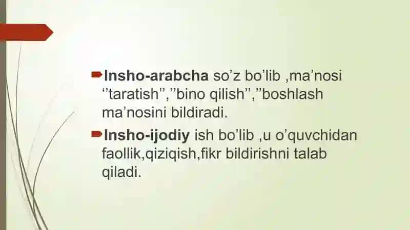 3-4 sinflarda insho yozish 2