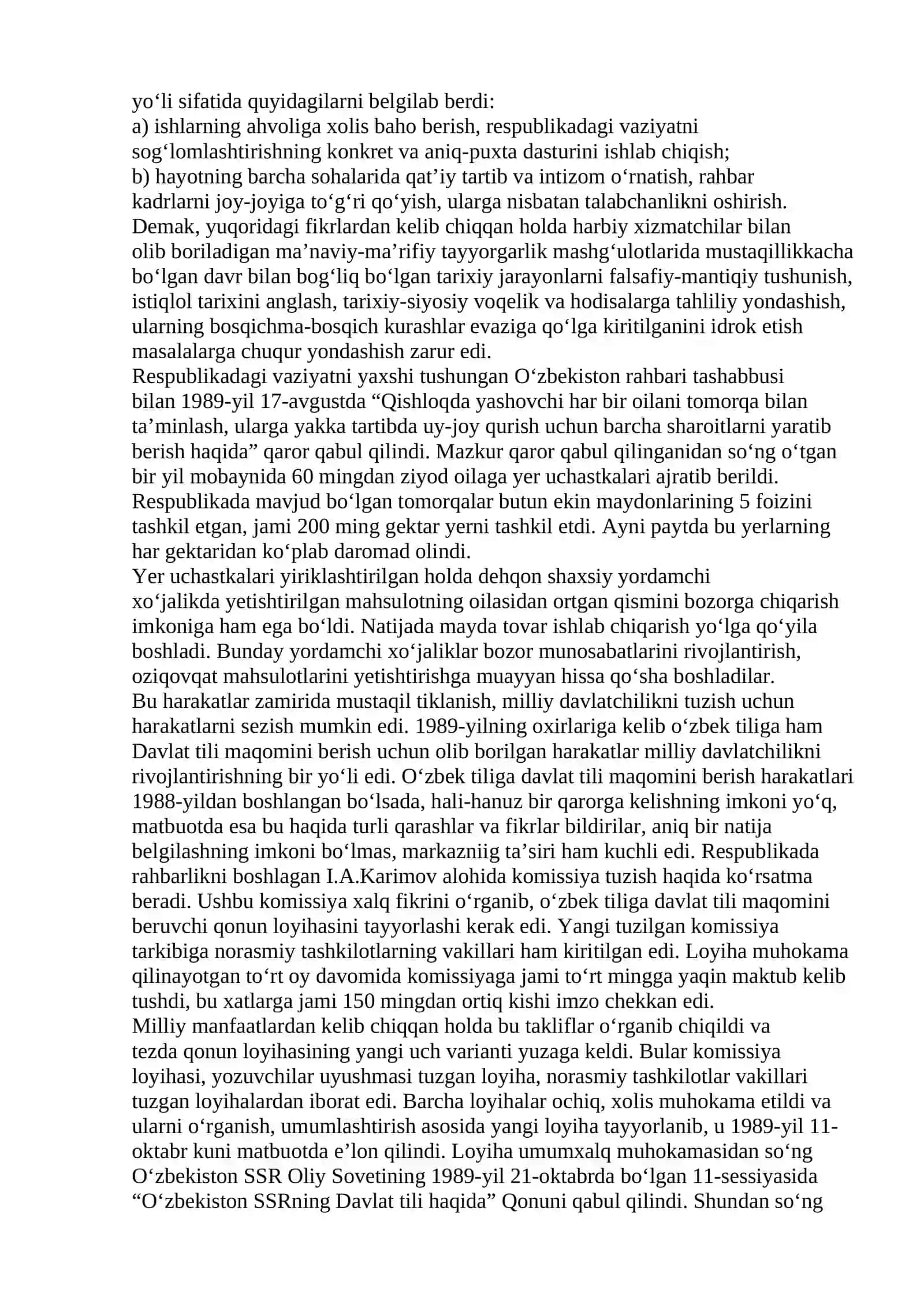MUSTAQIL O‘ZBEKISTON RESPUBLIKASINING TASHKIL TOPISHI VA UNING TARIXIY AHAMIYATI 2