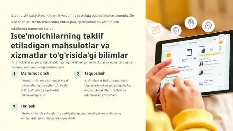 Iste'molchixulq-atvoridagi òzgarishlar 2