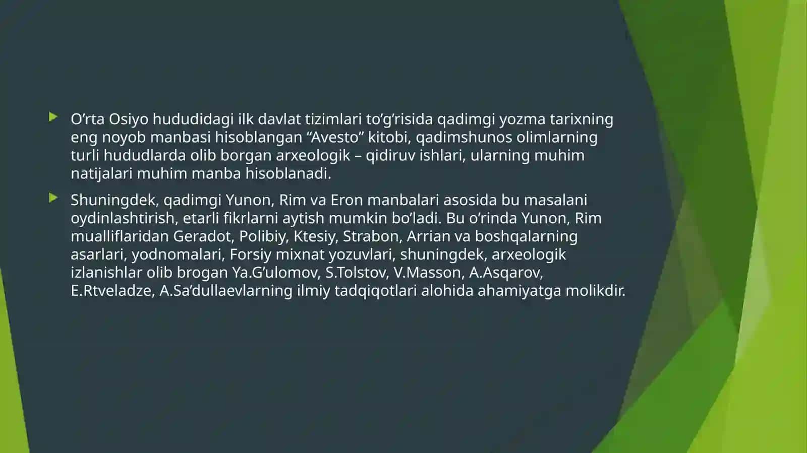 Qanxa-Qang’yuy davrida Xorazm 2