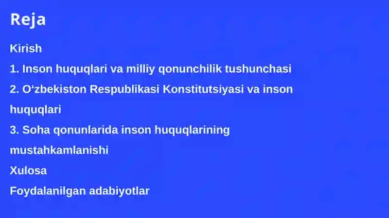 Insonhuquqlarivamilliyqonunchilik 2
