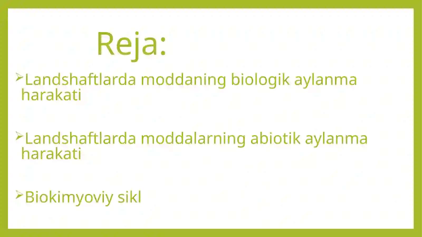 Landshaftlarning maxsus faoliyati 2
