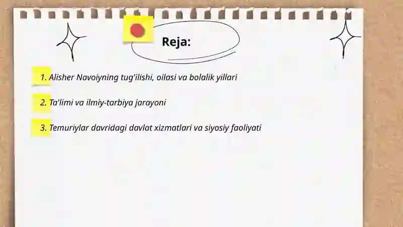 Alisher Navoiyning hayoti va ijdodi 2