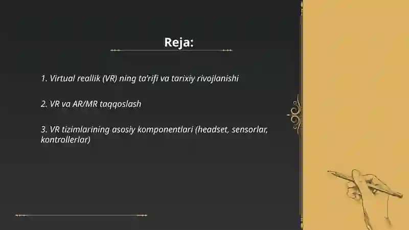 Virtual reallik (VR): asosiy tushunchalar 2