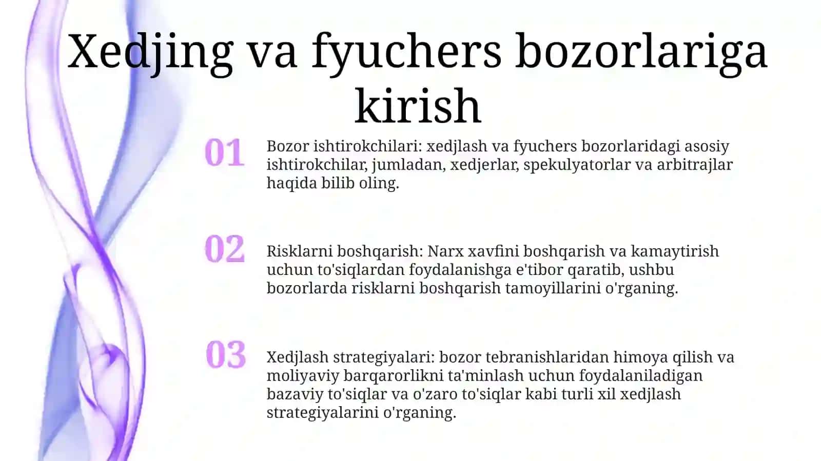 Xedjir Va Fyuchers Bozorlarini AmalQilishMexanizmlari 2