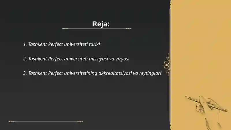 Tashkent Perfect universiteti 2