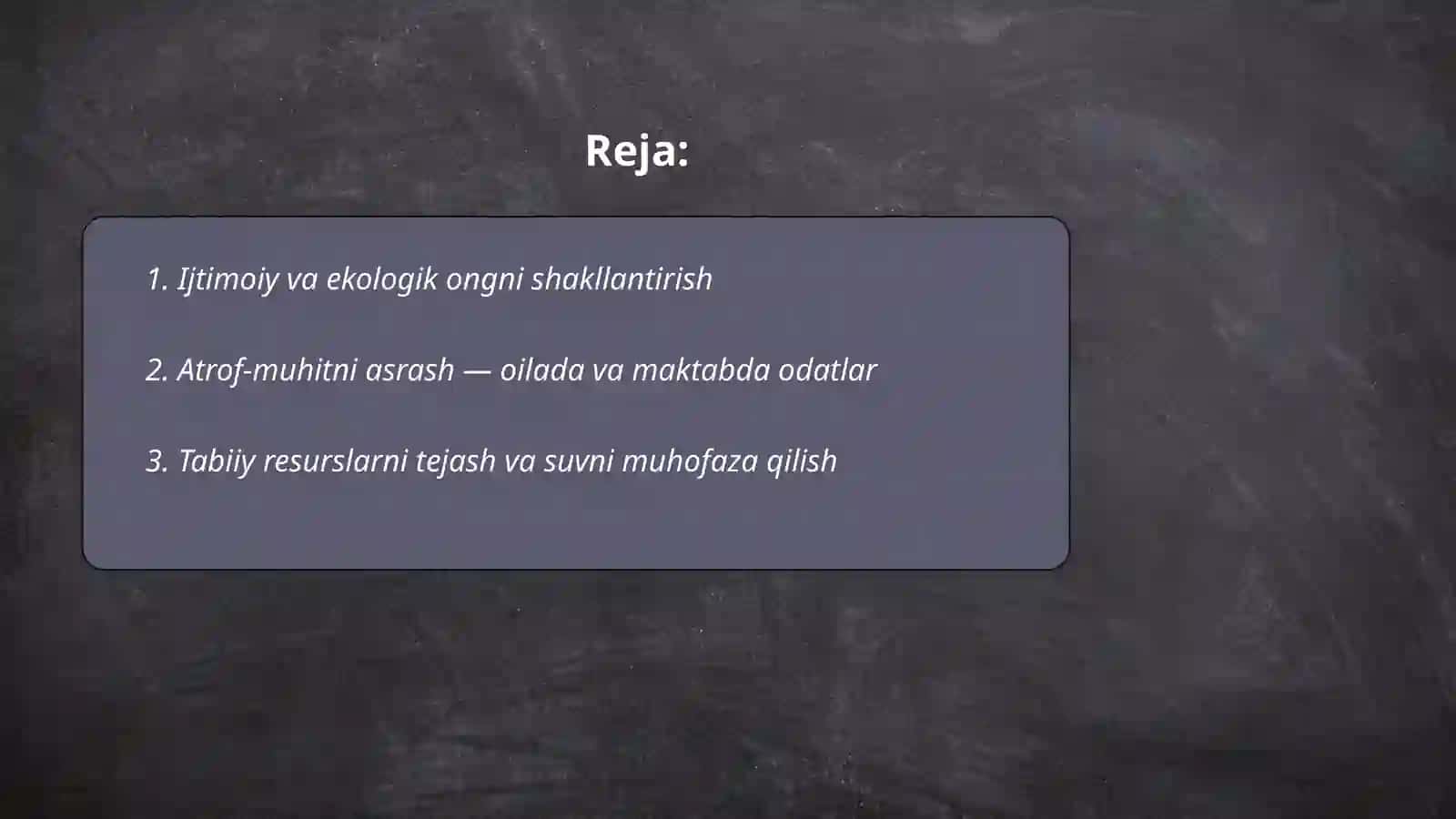 Ijtimoiy va ekologik tarbiya 2