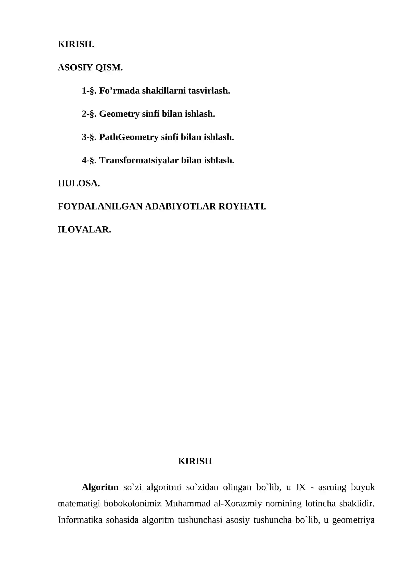 WPF da grafika bilan ishlash 2