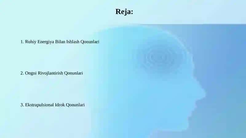 Ruhiy himoya texnikalari 2