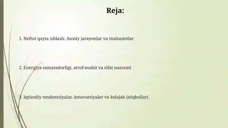 Neftni qayta ishlash 2