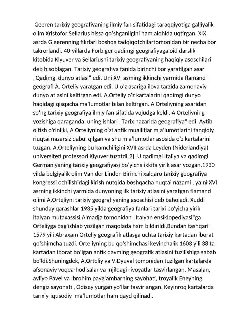 Tarixiy geografiyaning fan sifatida shakllanishi 2