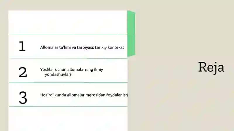 Allomalar ta'limi va tarbiyasi: tarixiy kontekst 2