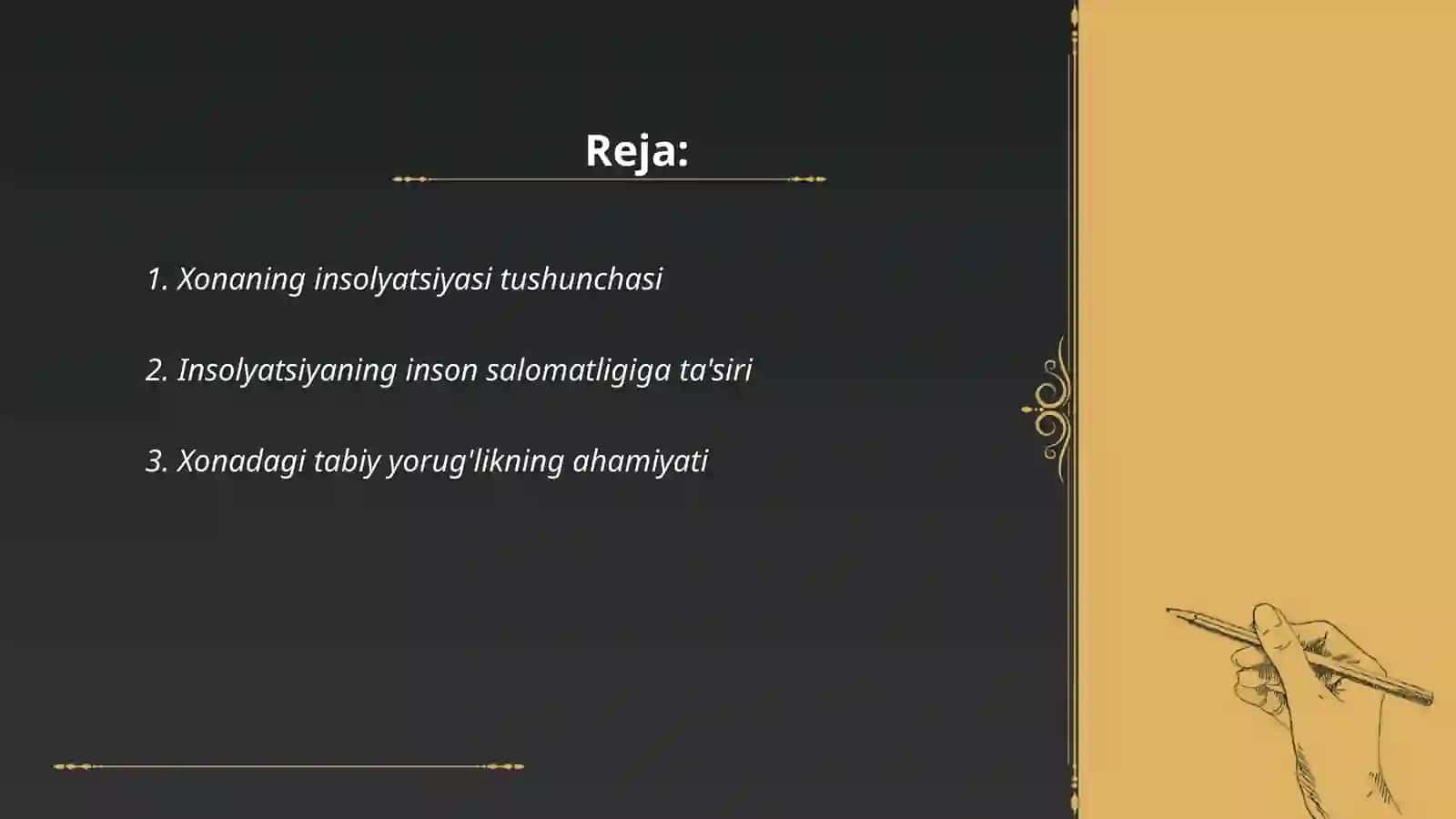 Xonaning Insolyatsiyasi 2