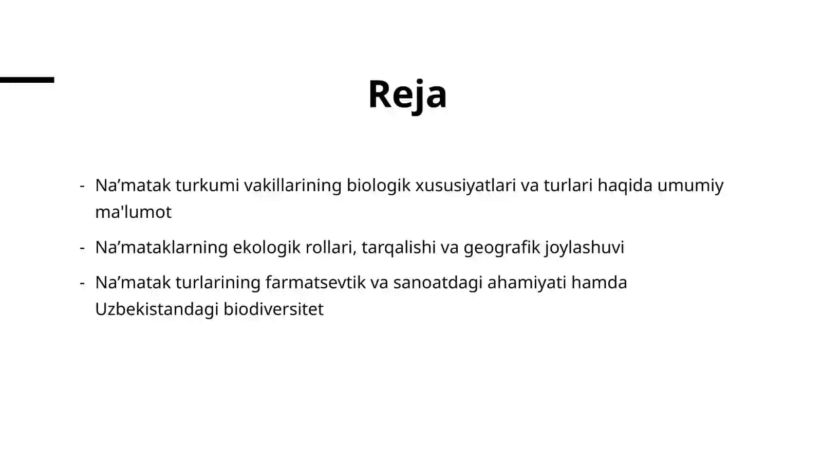Naʼmatak turkumi vakillarining biologiyasi, ekologiyasi geografik tarqalishi va farmatsevtikasanoatidagiahamiyati 2