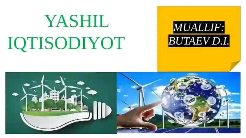 Yashil iqtisodiyot 2