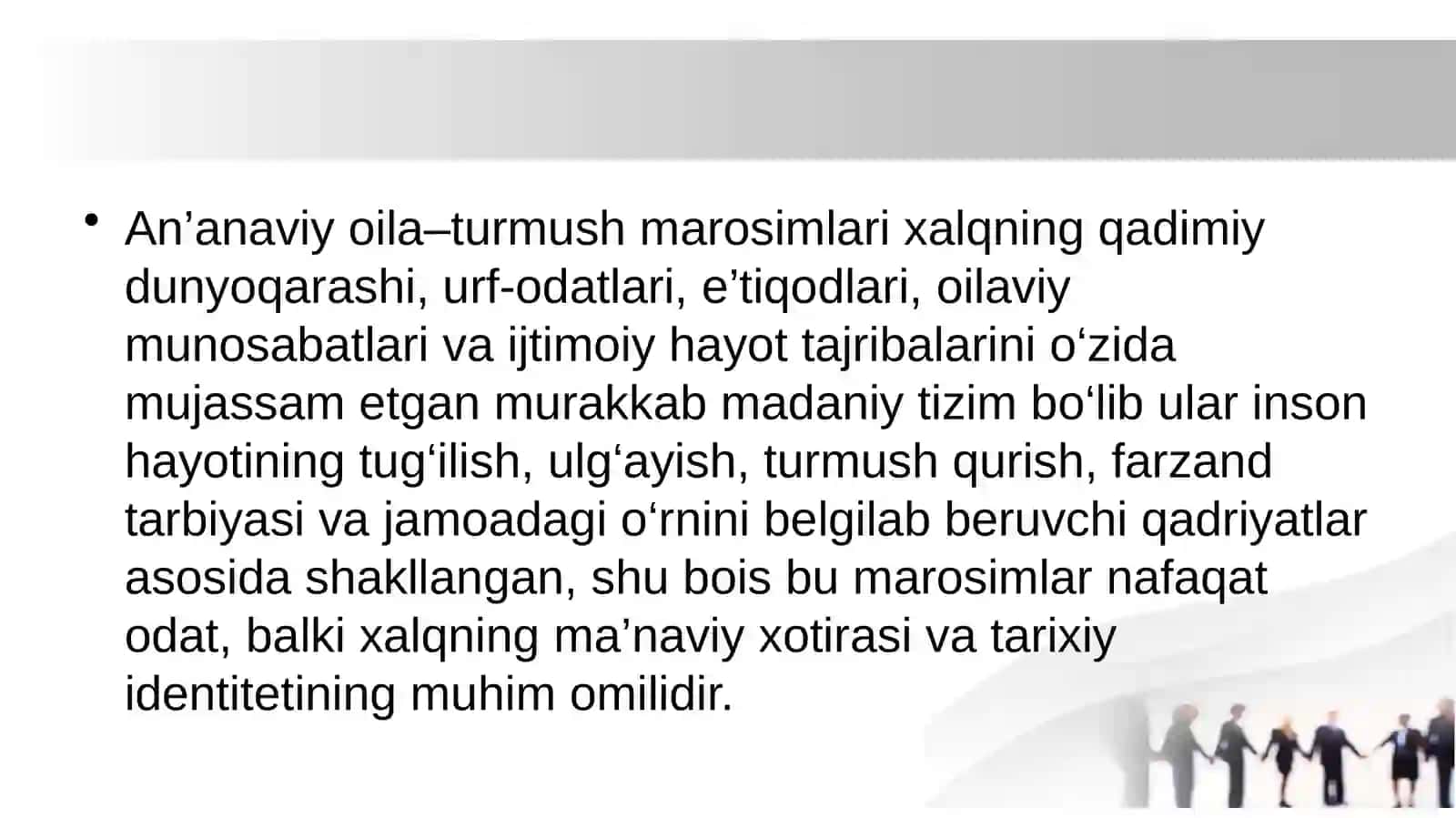 An’anaviy oila–turmush marosimlari — xalq madaniyatining fenomeni 2