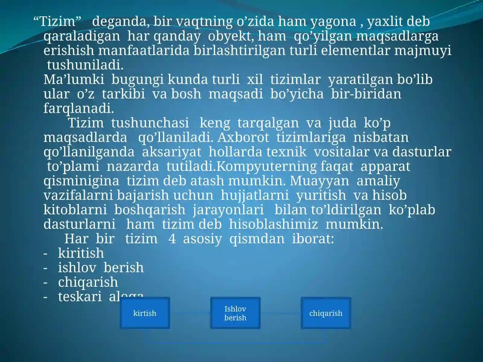 Axborot tizimlarining yaratilishi, ularning funksiyalari va ularni joriy etish jarayonlari 2