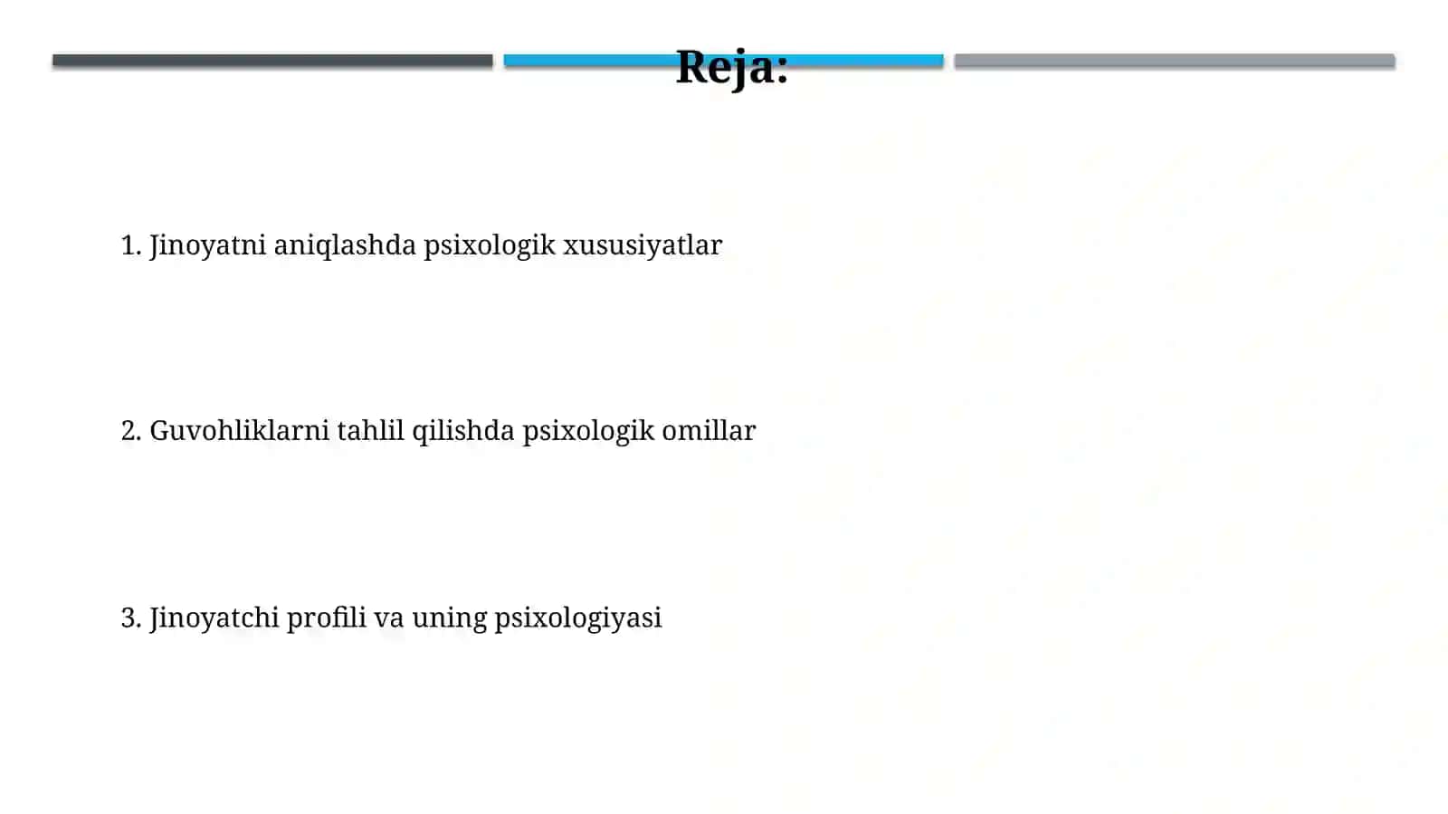 Jinoyatni aniqlashning psixologik xususiyatlari 2