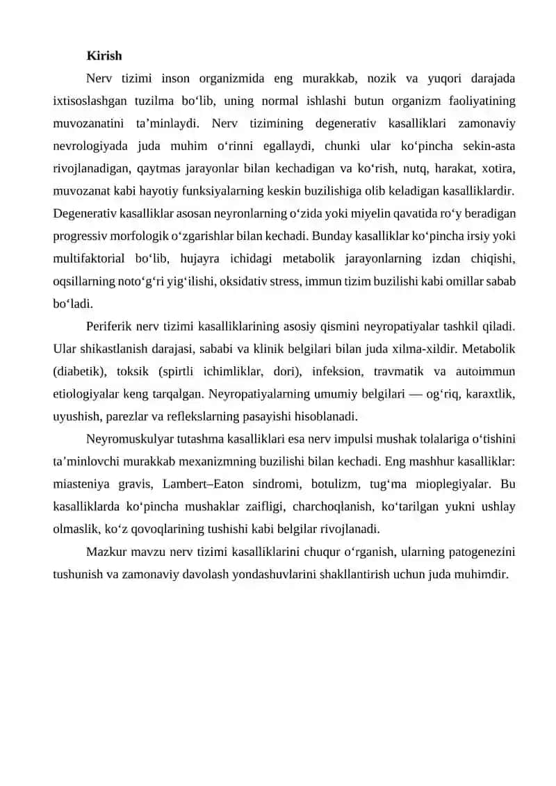 Nerv sistemaning degenerativ kasalliklari 2