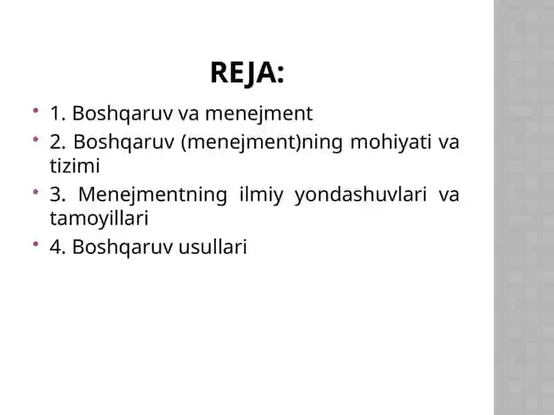 Menejmentning nazariyasoslari 2
