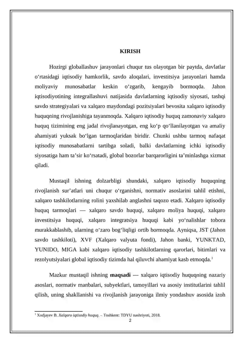 Xalqaro iqtisodiy huquq 2
