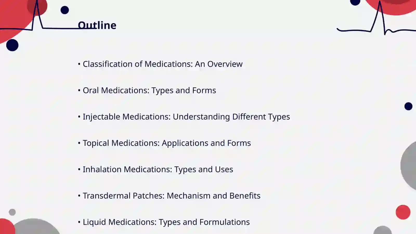 Classification of Medications: An Overview 2