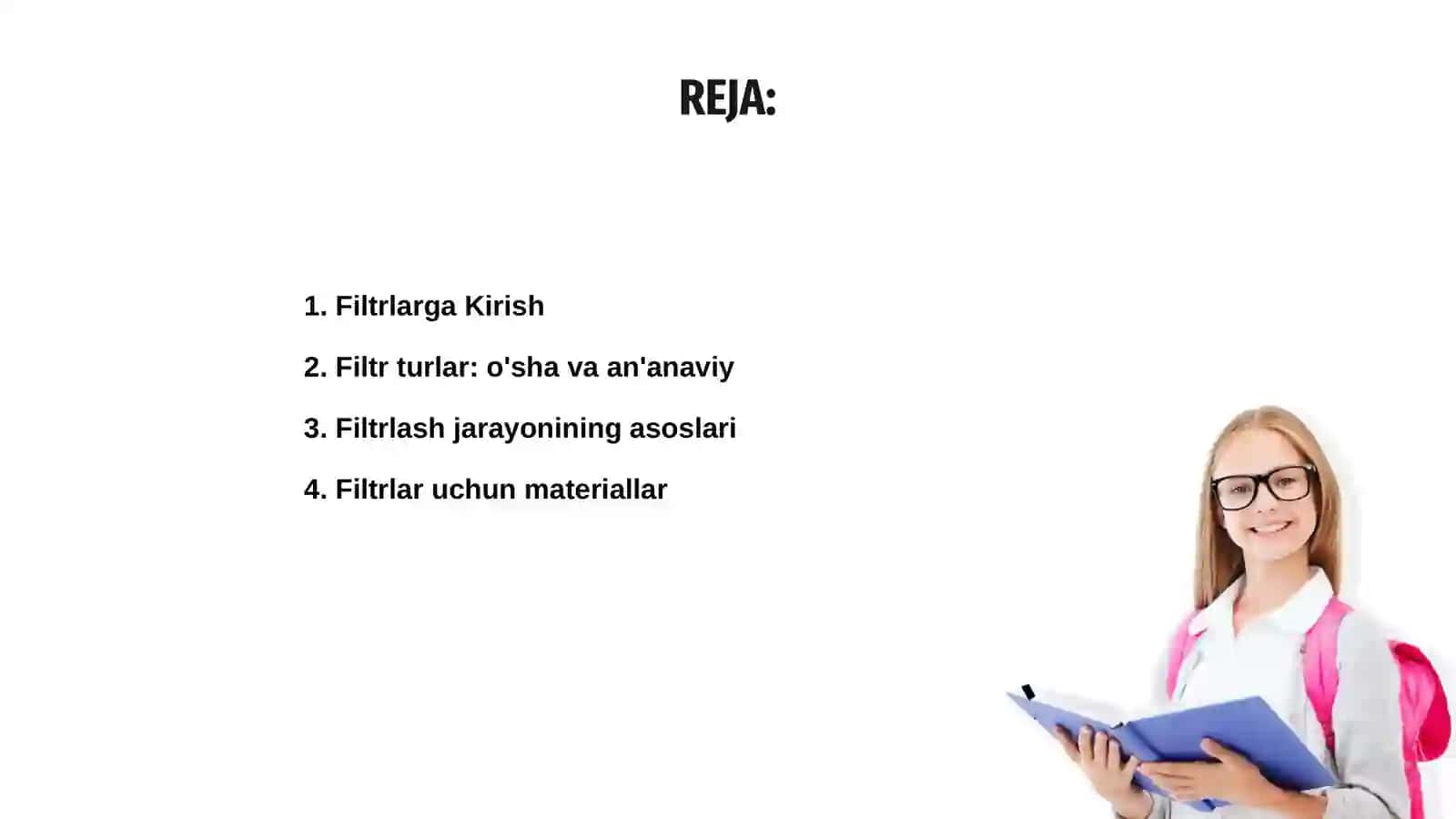 Filtrlar bilan ishlash 2
