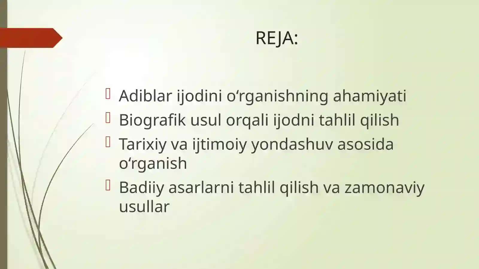 Adiblari jodini o`rganish usullari 2