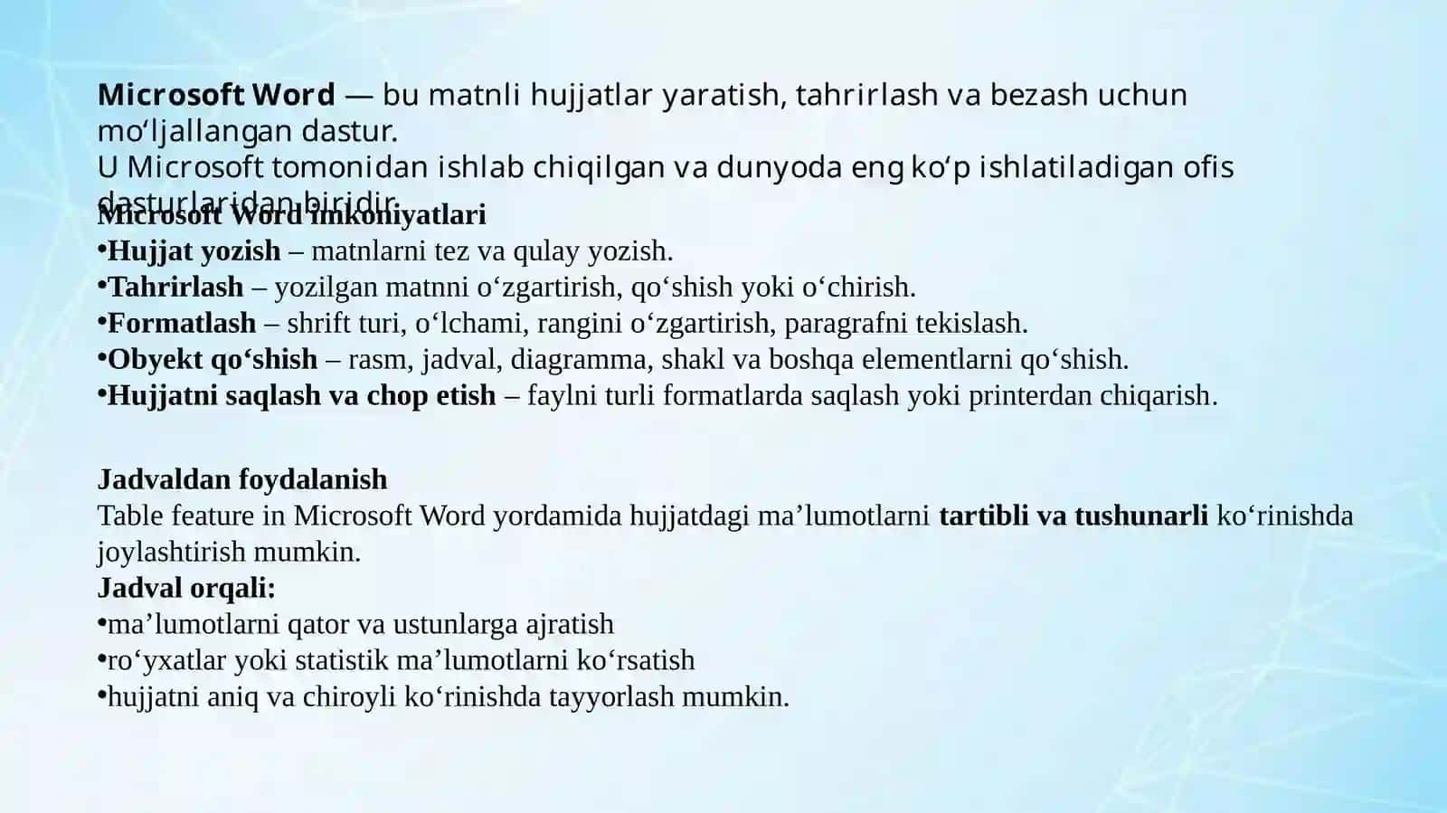 Microsoft Word 2