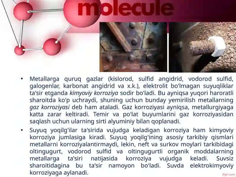 Metallarkorroziyasi haqida tushuncha 2