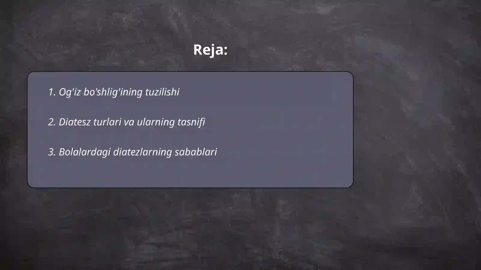 Diatezlarda og'iz bo'shligidagi o'zgarishlar 2