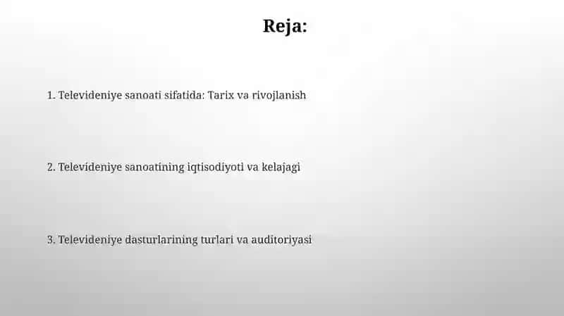 Televideniye-kòngilochar sanoat sifatida 2