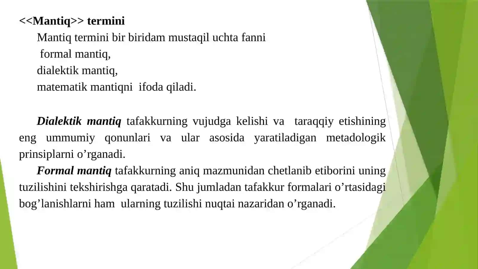 Dialektik mantiq 2