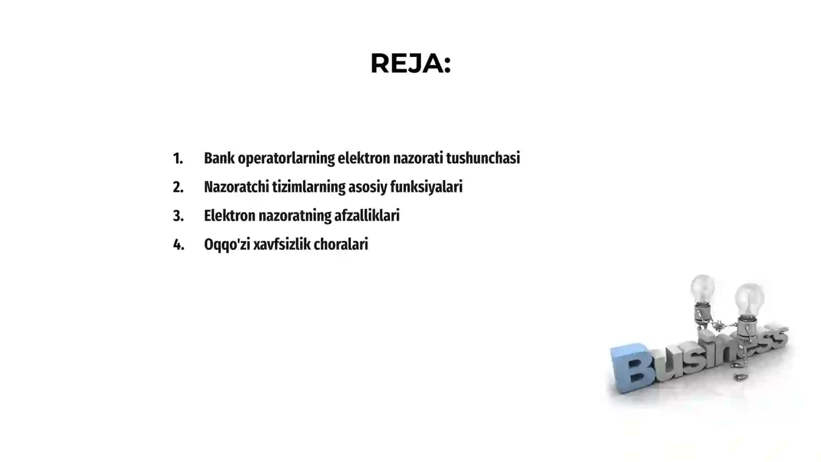 Bank operatorlarni elektron nazorat qilish 2