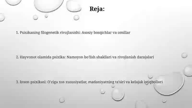 Psixikaning filogenetik taraqqiyoti 2